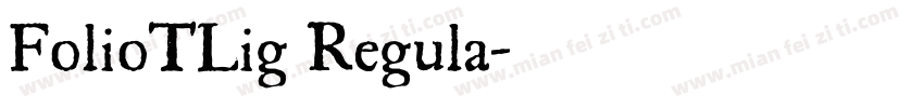 FolioTLig Regula字体转换